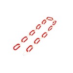 Łańcuch plastikowy biało-czerwony na metry